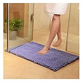 XiinxiGo Badematte Badezimmerteppich, Badteppich für Badezimmer Schlafzimmer Küche Flur Eingang,Violett,33…