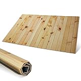 SELBST-SICHER Teppich aus Zirbenholz | Badematte, Bettvorleger aus Holz | Qualität aus Österreich |…
