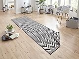 NORTHRUGS In- und Outdoor Teppich Palma 80x250cm - Wendeteppich Wetterfest Modernes Design Zick-Zack…
