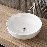 Waschbecken24 kleines waschbecken gäste wc - Platzsparendes handwaschbecken für Ihr Badezimmer (40x40x13cm,…