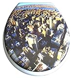 Duroplast WC Sitz Klobrille Modell Downtown mit Absenkautomatik, zur Reinigung abnehmbar, 59836