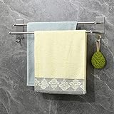 Vista Handtuchhalter Selbstklebend mit Zwei 60cm Handtuchstange ohne Bohren Habdtuchhalterung zur Wandmontage…