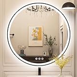 STARLEAD Badezimmerspiegel mit LED-Leuchten, beleuchteter Badezimmerspiegel mit Hintergrundbeleuchtung,…