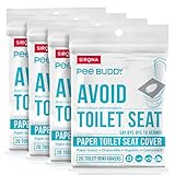 PEE BUDDY Wegwerfpapier Toilettensitzbezüge (Packung mit 80) | Kein direkter Kontakt mit Unhygieneic…
