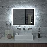 KAASUNES 71,1 x 50,8 cm LED-Badezimmer-Wandspiegel mit Hintergrundbeleuchtung, dimmbar, beschlagfrei,…