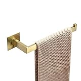 WOMAO Handtuchhalter Gold Ohne Bohren, Selbstklebend Handtuchring 30cm Gebürstet Edelstahl Duschwand…