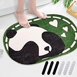 pandaonly XXL große Größe Teppich Badematte, 50x80cm Teppich Badematte Panda mit 6 rutschfeste Teppich…