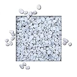 10 kg Marmorkies Carrara Weiss verschiedene Körnungen direkt vom KiesKönig® Körnung 15/25 mm