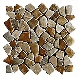 Mosaikfliesen - M-1-005 - 1 m² = 11 Fliesen - Natursteinmosaik Marmor Onyx Wandfliesen Bodenfliesen…