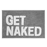 Inshere Get Naked Badematte, Badezimmerdekor, Badteppich, niedliche Waschraumdekoration, weicher und…