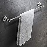 WUYING Ohne Bohren Edelstahl Handtuchhalter Badezimmer Badetuchhalter Verlängern Einzelne Stange Handtuchhalter…