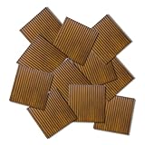 Colorado Deckenfliesen aus rustikalem Stahl, gewellt, 10 Stück