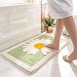 Luxuriöser Plüsch-Teppich für Badezimmer, schönes Gänseblümchen-Design, perfekte Dekoration, kleiner…