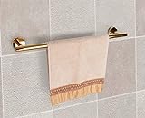 CANLUXY Gold Handtuchstange für Badezimmer mit 2 Haken - Handtuchhalter 304 Edelstahl Professionelle…