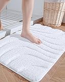 DEXI Badezimmerteppich-Matten, rutschfester, bequemer Badteppich, extra weich und saugfähig, Badematte,…