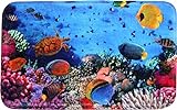 Sanilo Badteppich Ocean 70 x 110 cm, hochwertige Qualität, sehr weich, schnelltrocknend, waschbar, rutschhemmend,…