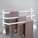 nvdsivee Handtuchhalter Ohne Bohren Weiß Handtuchstange Wand zum Kleben für Bad Küche Badetuchhalter…