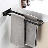 BVL Handtuchhalter ohne Bohren, Handtuchhalter Schwarz Klappbar, Handtuchhalter Bad Handtuchhalter küche…