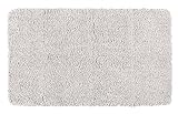 WENKO Badteppich Belize Light Grey, 70 x 120 cm - Badematte, sicher, flauschig, fusselfrei, Polyester,…