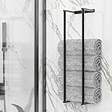 Birosnsy Handtuchhalter für Badezimmer, Wandmontage, Edelstahl, Badetuchhalter, Wandtuchhalter für gerollte…