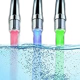 3-farbiger LED-Wasserhahn-Temperatursensor â€“ ausgefallener Farbverlauf-Thermodetektor mit Farbwechsel-Wasserhahn…