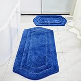 COSY HOMEER Extra Dicke Badteppich-Sets für Badezimmer – Anti-Rutsch-Bad-Leinen-Sets aus weichem 100%…