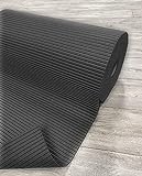 Mambo-Design Badematten Saunaläufer Uni schwarz • Weichschaummatte Breite 130 cm Länge wählbar • abwaschbar…