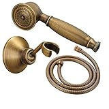 Alberta Duschkopf, Duschset, Retro-Telefondusche aus Messing, mit Duschhalterung und 1,5 m Schlauch,…