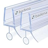 Badena® Duschdichtung für 6mm 8mm Duschtüren I 2x 80cm Duschtürdichtung Glastür I Duschkabinen Dichtung…