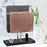 LKKL Handtuchhalter Ständer für Badezimmer mit Harzbasis, Arbeitsplatte Handtuchständer für Fingerspitze,…