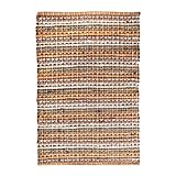 Chindi-Badteppich aus Baumwolle, 61 x 91 cm, 100 % Baumwolle, weich, saugfähig und maschinenwaschbar,…