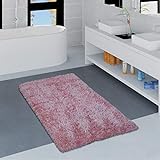 Paco Home Badezimmerteppich Badematte Badteppich Waschbar rutschfest Weich Modern Einfarbig, Grösse:70x120…