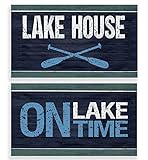 Lake House On Lake Time Napa Skin Super saugfähige Badematte, 43.2x76.2 cm, Set mit 2 Stück, Haus, Badezimmer,…