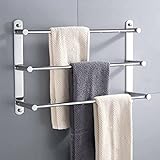 Handtuchhalter Ohne Bohren/Lochstanzen badetuchhalter,304 Edelstahl Selbstklebend Handtuchstange,60cm…