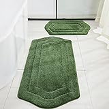 COSY HOMEER Extra Dicke Badteppich-Sets für Badezimmer – Anti-Rutsch-Bad-Leinen-Set, Matten, weich,…