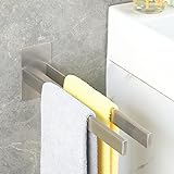Vista Handtuchstange ohne Bohren Badezimmer Wandmontierter Handtuchhalter Zweiarmig Edelstahl Gebürstet…