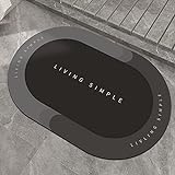 Linarun Super absorbierende Bodenmatte rutschfeste Floor Mat aus Naturkautschuk, Anti-fettig und Schnell…