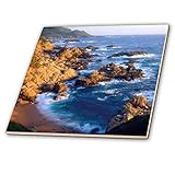 3dRose USA Central California Coast Keramikfliese 30,5 cm (ct_208440_4), Mehrfarbig
