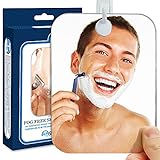 Shave Well Deluxe Antibeschlag Duschspiegel – Großer Anti Fog Rasierspiegel für Männer und Frauen –…