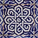 Marokkanische Fliese Farah 10x10 cm kunstvoll von Hand bemalt | Kunsthandwerk aus Marokko | FL7050