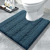 Yimobra U-förmiger WC-Badteppich, luxuriöser Chenille-Konturteppich für Badezimmer, weich, bequem, zottelig,…