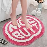 Coseaon Nice Badematte rutschfeste Fußmatte Lustig Teppich Rosa Türmatte Fussmatte Waschbar Badezimmermatte…