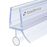Badena® Duschdichtung für 6mm 8mm Duschtüren 80cm I Gebogene Duschtürdichtung Glastür I Duschkabinen…