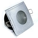 Decken Einbauspots IP65 Aqua Bad & Dusche Feuchtraum Nassraum, eckig oder rund, 12V und 230V für LED…