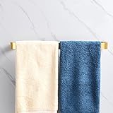 Chrasy Handtuchhalter Ohne Bohren 40cm Handtuchhalter Gold Selbstklebend Premium Aluminium Bad Handtuchring…