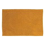 Badematte 50x80cm "colorama" gelb - Chenille Teppich, senfgelb, Polyester, Abmessungen 80,5x50 cm -…