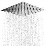 Regenduschkopf, 30,5 cm großer Regenfall-Wasserfall-Duschkopf aus 304 Edelstahl, ultradünnes Design,…