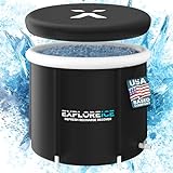 Explore Fitness Ice Bath Pro Max, Premium Cold Plunge Tub, Eisbadewanne für Sportler, tragbare Badewanne,…