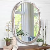 JJUUYOU Wandspiegel, kleiner runder Spiegel für Badezimmer, schwarzer Schminkspiegel, oval, für Wand,…