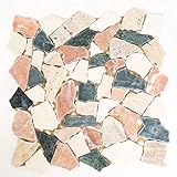 Mosaik Bruch/Ciot mix Random Marmor Naturstein Küche, Mosaikstein Format: 15-69x8 mm, Bogengröße: 305x305…